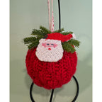 Handmade Crocheted Christmas Ornament Ball  Bauble  Tree Decoration   CO2
