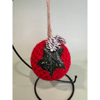 Handmade Crocheted Christmas Ornament Ball Bauble Tree Decoration   CO14