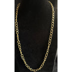 Gold Tone Chain Necklace 24” Lightweight Fashion Jewelry Link Chain Classic N206