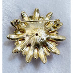 New Pink Enamel Daisy Bee Brooch Pin Gold Tone Floral Garden Spring 1.75" CP197