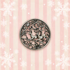 Vintage Sarah Coventry Running Deer Brooch Silver Tone Woodland Pin CP265