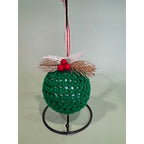 Handmade Crocheted Christmas Ornament Ball Bauble Tree Decoration   CO13