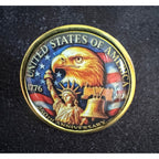 USA 250th Anniversary Lapel Pin Patriotic Americana Enamel Brooch 1” CP154