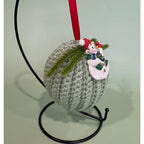 Handmade Crocheted Christmas Ornament Ball  Bauble  Tree Decoration   CO3