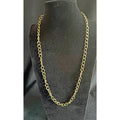 Gold Tone Chain Necklace 24” Lightweight Fashion Jewelry Link Chain Classic N206