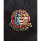 USA 250th Anniversary Lapel Pin Patriotic Americana Enamel Brooch 1.25” CP156