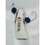 Vintage Folk Art Snowman Brooch Pin Wood Look Christmas Winter Holiday CP187