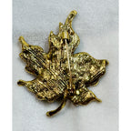 New Rhinestone Maple Leaf Brooch Pin Multicolor Crystal Fall Autumn CP189