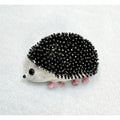 Cute Hedgehog Brooch Pin Black White Enamel Animal Jewelry  New 1.5" CP196