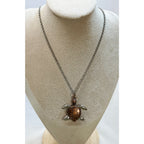 New Sea Turtle Necklace 24" Chain Ocean Turtle Pendant Beach Coastal N467