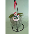 Handmade Crocheted Christmas Ornament Ball  Bauble  Tree Decoration   CO3