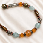 Chico’s Multicolor Beaded Statement Necklace 28 Inch Boho Jewelry N621