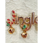 Vintage “Jingle” Christmas Pin Brooch with Bells & Holly CP18