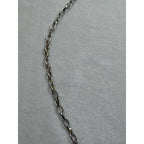 Silver Tone Figaro Link Necklace 26 Inch Long Chain Classic Fashion Jewelry N207