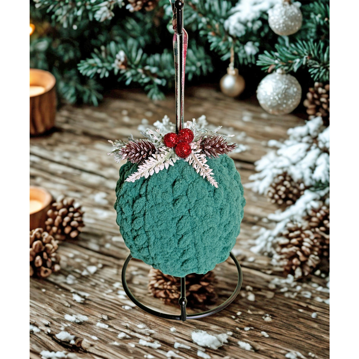Handmade Crocheted Christmas Ornament Christmas Bauble