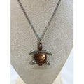 New Sea Turtle Necklace 24" Chain Ocean Turtle Pendant Beach Coastal N467