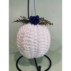 Handmade Crocheted Christmas Ornament Ball Bauble Tree Decoration   CO19