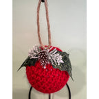 Handmade Crocheted Christmas Ornament Ball Bauble Tree Decoration   CO14