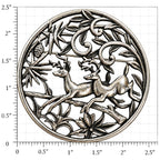 Vintage Sarah Coventry Running Deer Brooch Silver Tone Woodland Pin CP265