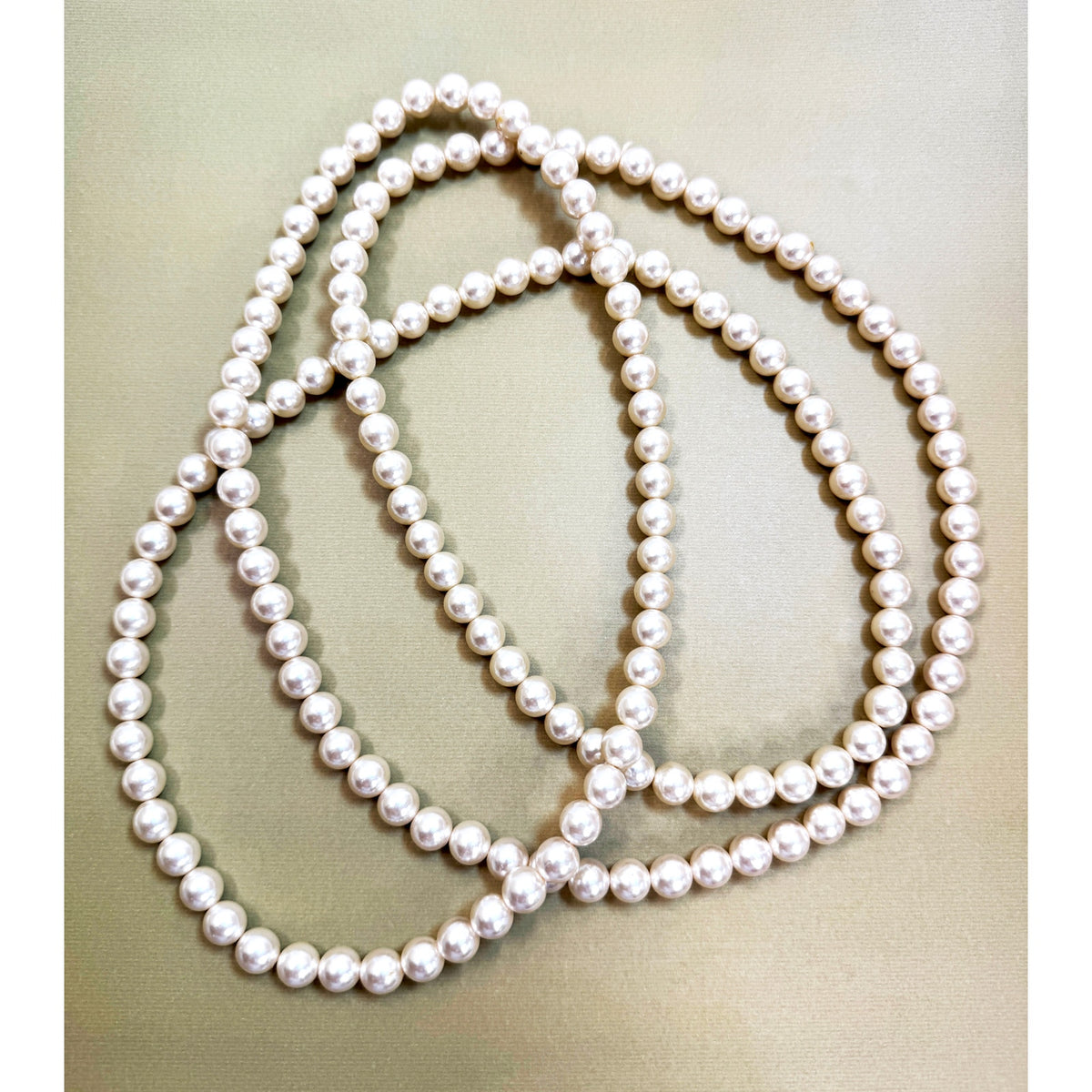 60" Faux Pearl Necklace 12mm Endless Long Strand Wedding Classic White N410