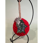 Handmade Crocheted Christmas Ornament Ball Bauble Tree Decoration   CO14