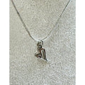 Silver Heart Pendant Necklace 18" Chain Love Romantic Gift Minimalist N464