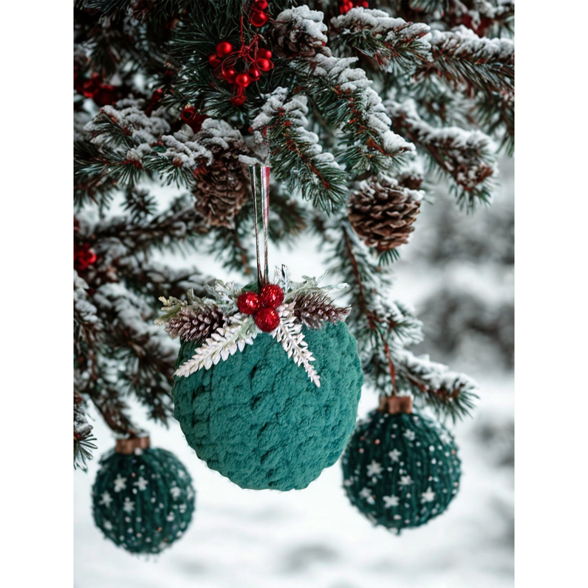 Handmade Crocheted Christmas Ornament Christmas Bauble