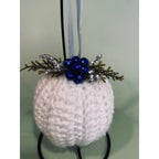 Handmade Crocheted Christmas Ornament Ball Bauble Tree Decoration   CO19