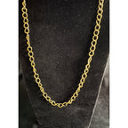 Gold Tone Chain Necklace 24” Lightweight Fashion Jewelry Link Chain Classic N206