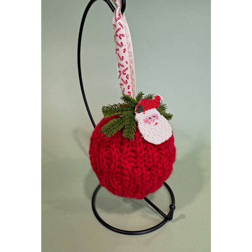 Handmade Crocheted Christmas Ornament Ball  Bauble  Tree Decoration   CO2