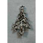 New Multicolor Rhinestone Christmas Tree Brooch Pin Holiday Jewelry 1.75" CP161